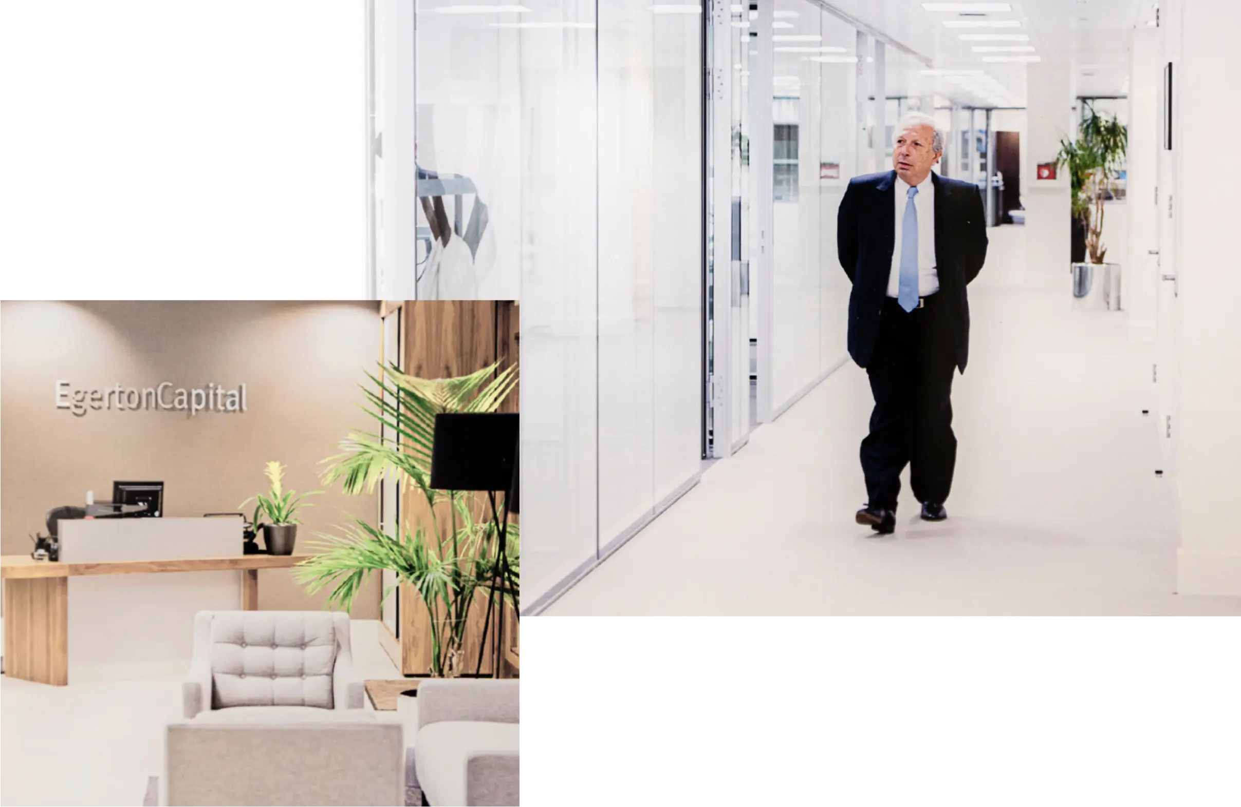 Ralph Kanza walking down the corridor